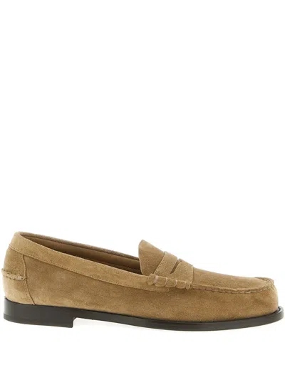 Church's Rowley Loafers Penny Strap Round Toe Suede In Brown