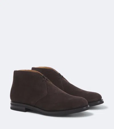 Church's Nubuck Apron-toe Chukka Boots In Brown