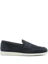 Church's Blue Suede Saddle Loafers
