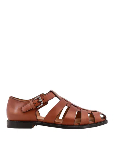 Church's Fisherman Leather Sandals In Brown