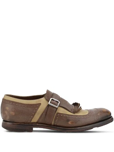 Church's Shanghai Loafers In Walnut/ecru