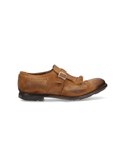 Church's Loafers With Buckle And Fringe Detail In Brown