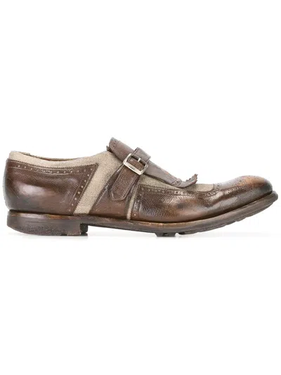 Church's Brown And Ecru Leather Formal Shoes In Multi