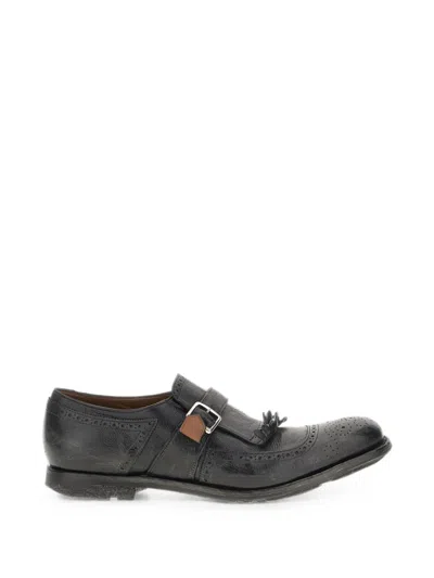 Church's Shanghai Brogue Loafers In Black