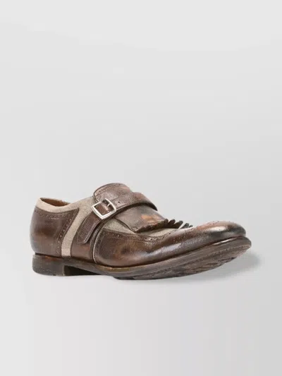 Church's Shanghai Fringed Textured Loafers In Brown