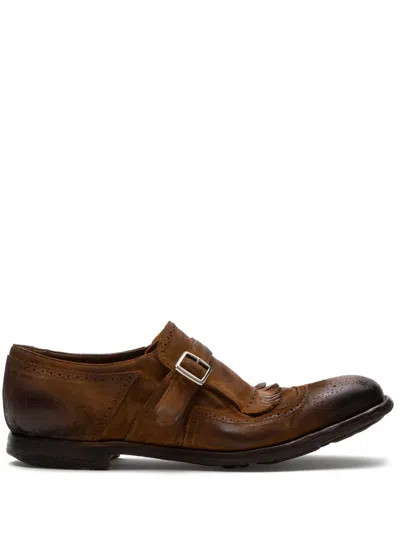 Church's Shanghai Vintage Suede Buckle Loafer In F0aey