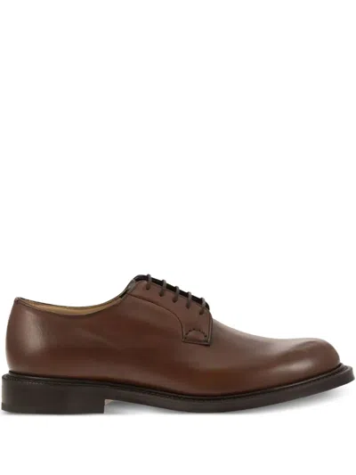 Church's Whole Cut Brown Derby With Artisanal Hand-stitching