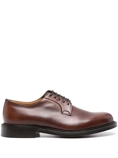 Church's Shannon Leather Derby Shoes In Brown