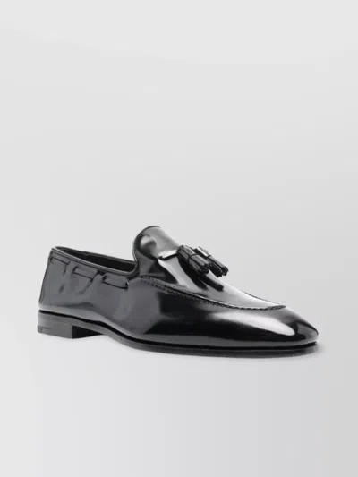 CHURCH'S SHINY LOAFERS TASSEL DETAIL