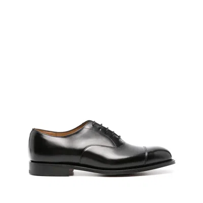 Church's Polished Leather Lace-up Shoes In Black