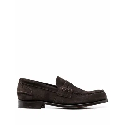Church's Pembrey Suede Penny Loafer In Brown