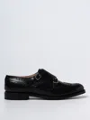 Church's Brushed Leather Full Brogue Derbies In Schwarz