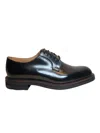 Church's Black Leather Lace Up Shoes In Black