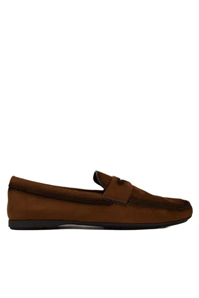 Church's Silverstone Nubuck Loafers In Brown