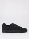 Church's Low Top Suede Finish Rubber Sole Sneakers In Black