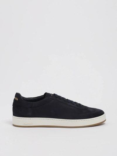 Church's Padded Ankle Midnight Suede Sneakers In Navy
