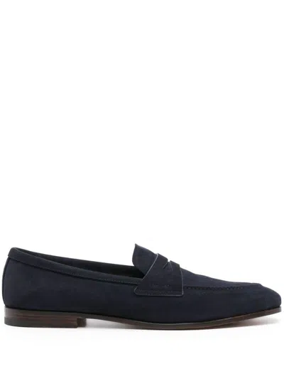 Church's Soft Suede Maesteg Loafers For Men In Blue