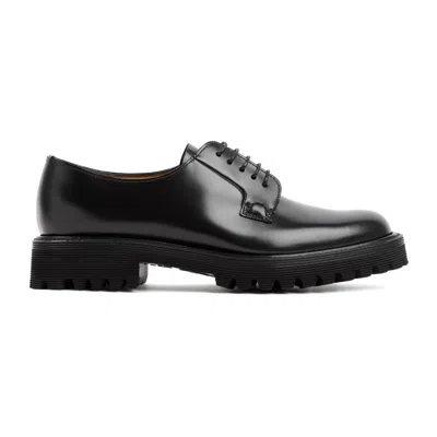Church's Sophisticated Black Raffia Derby Shoes For Women