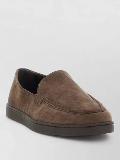Church's Stanley Loafers Round Toe Rubber Sole Suede In Brown