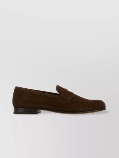 Church's Suede Penny Loafers In Brown