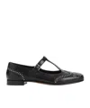 Church's Opal Studded Leather Mary Jane Brogues In Black