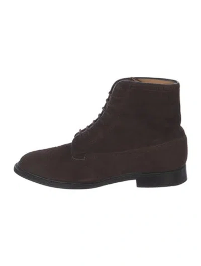 Pre-owned Church's Suede Boots In Brown