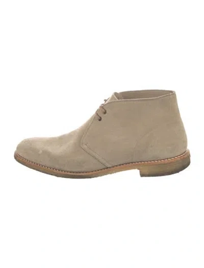 Pre-owned Church's Suede Boots In Neutrals