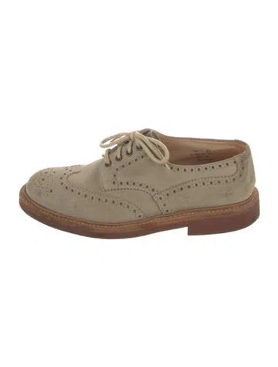 Pre-owned Church's Suede Brogues In Neutral
