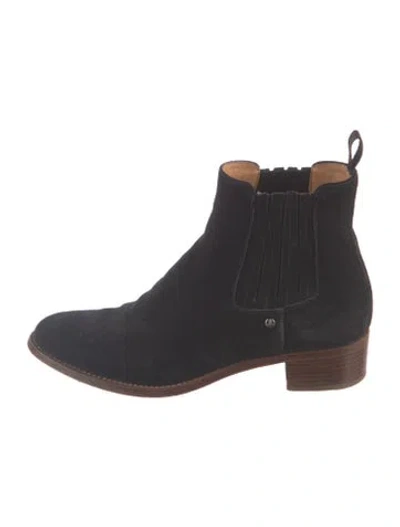 Pre-owned Church's Suede Chelsea Boots In Black