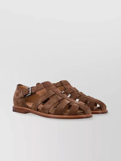 Church's Suede Cut-out Flat Sole Sandal