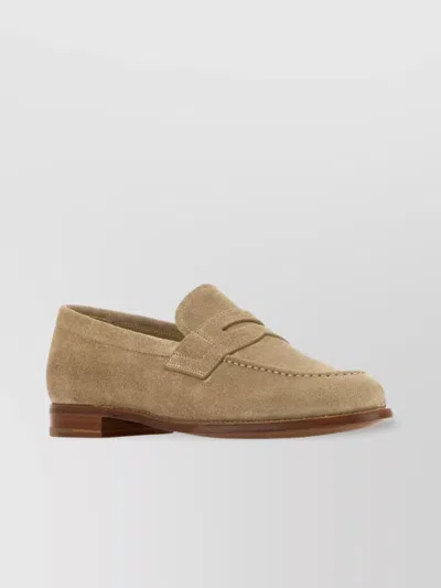 CHURCH'S SUEDE HESWALL W LOAFERS WITH ROUND TOE