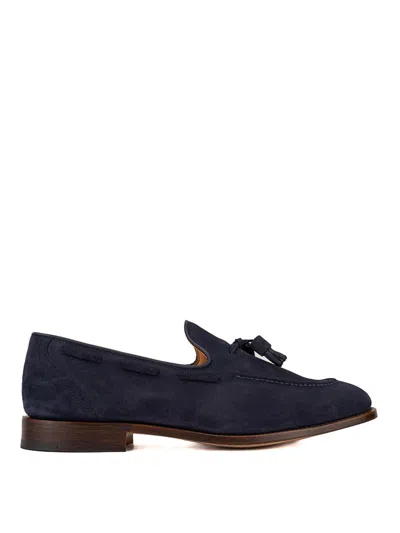 Church's Loafers Suede Tassel Detail In Blue