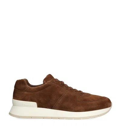 Church's Suede Livingston Slip-on Sneakers In Brown
