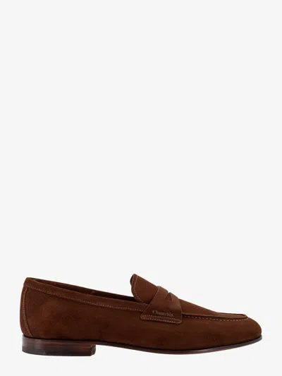 Church's Suede Loafer In Animal Print