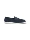 Church's Blue Suede Saddle Loafers