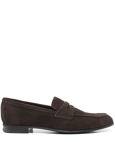 Church's Suede Loafers In Brown