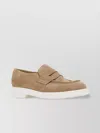 Church's Suede Loafers With Moulded Sole And Penny Strap In Brown