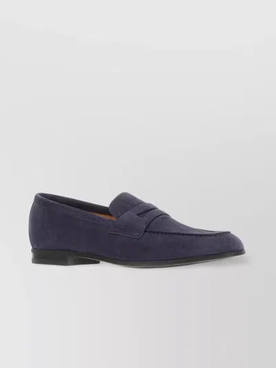 Church's Suede Loafers With Penny Strap And Round Toe In Blue