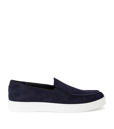 Church's Suede Longton 2 Slip-on Sneakers In Navy