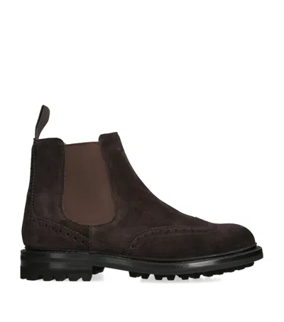 Church's Suede Mcentyre Chelsea Boots In Brown