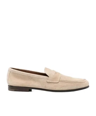 Church's Suede Panelled Loafers In Multi