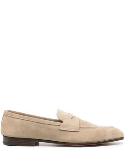 Church's Suede Slip-on Loafers In Neutrals