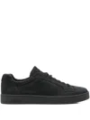 Church's Low Top Suede Finish Rubber Sole Sneakers In Black