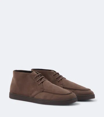 Church's Nubuck Apron-toe Chukka Boots In Brown