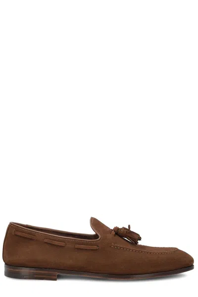 Church's Tassel-detail Suede Loafers In Bruciato