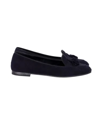 Church's Tassel Loafers In Navy Blue Suede