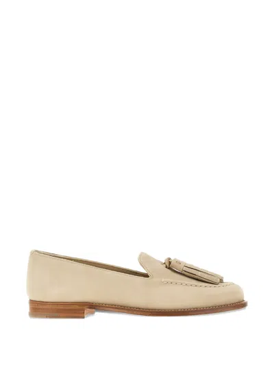 Church's Women Ivory Leather Renee Loafers In White
