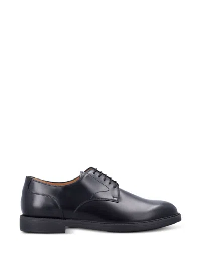 Church's Polished Leather Derby Shoes With Classic Lace-up Design In Black