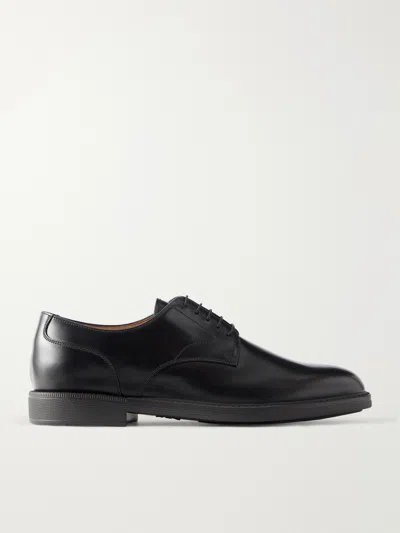 Church's Polished Leather Derby Shoes With Classic Lace-up Design In Black