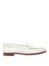 CHURCH'S WHITE LOAFERS ROUND TOE SLIP ON